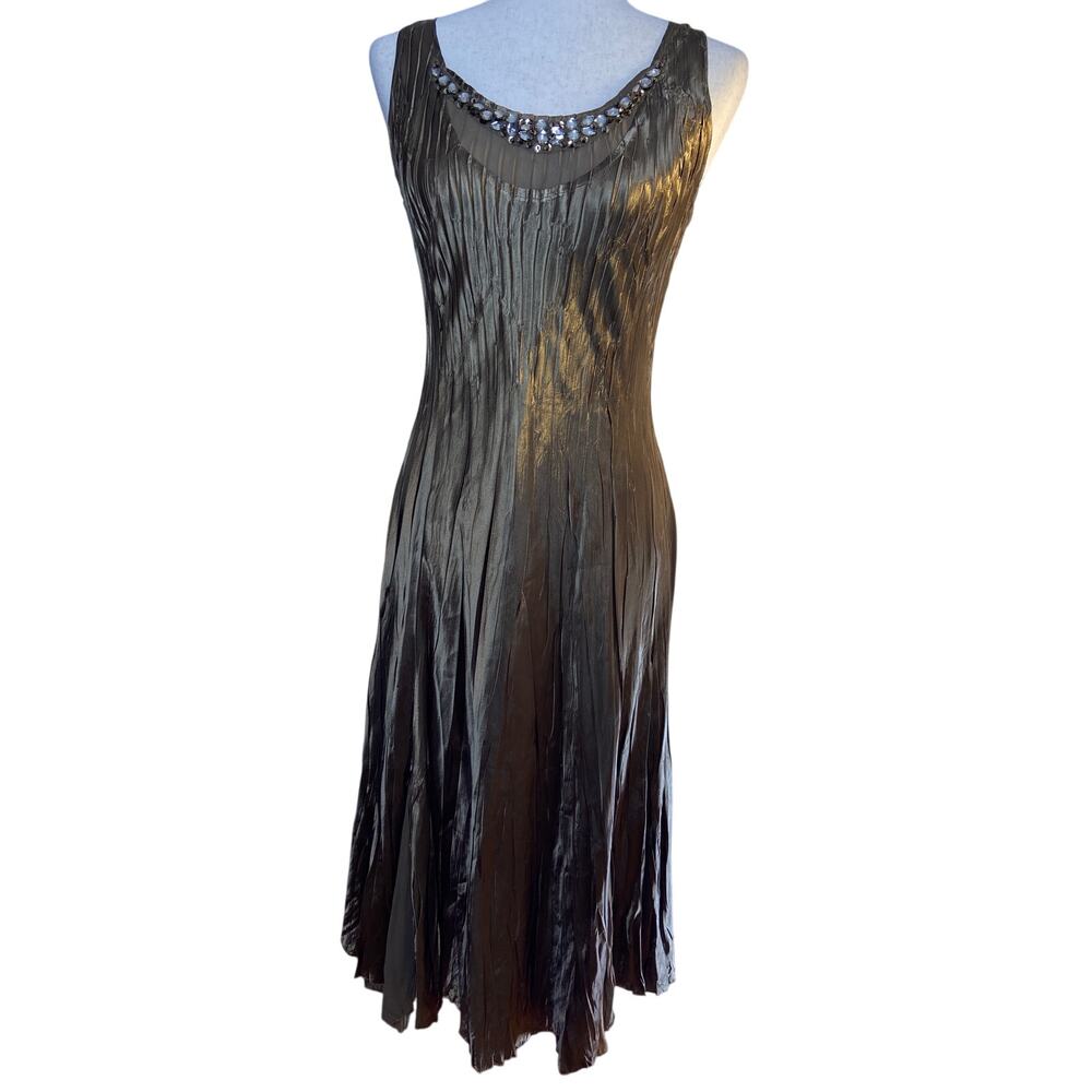 S.L. Fashions gold dress